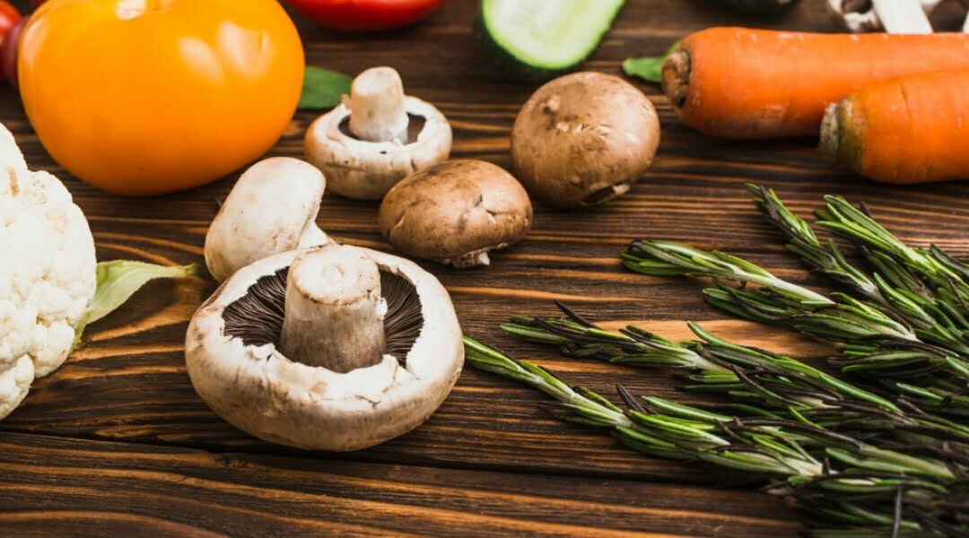 Are Mushrooms Vegetables Foods high in fiber