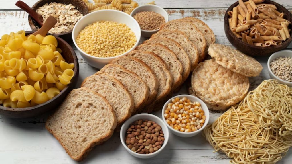 Whole grains foods high in fiber